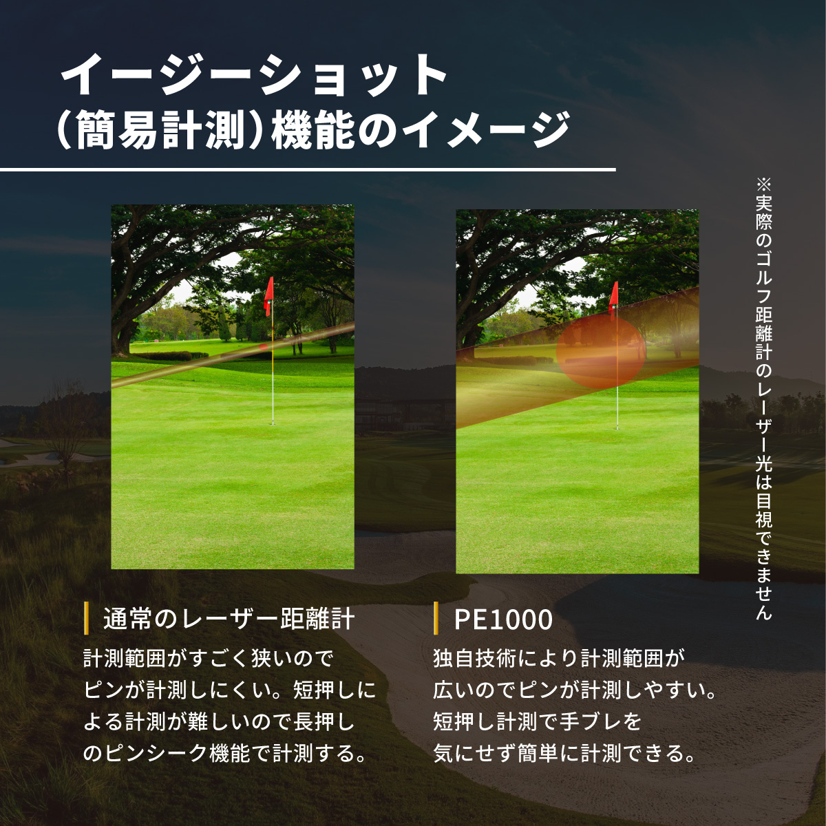 レーザーゴルフ距離計 PINPOINT Mシリーズ/Lシリーズ｜レーザーアキュラシーストア